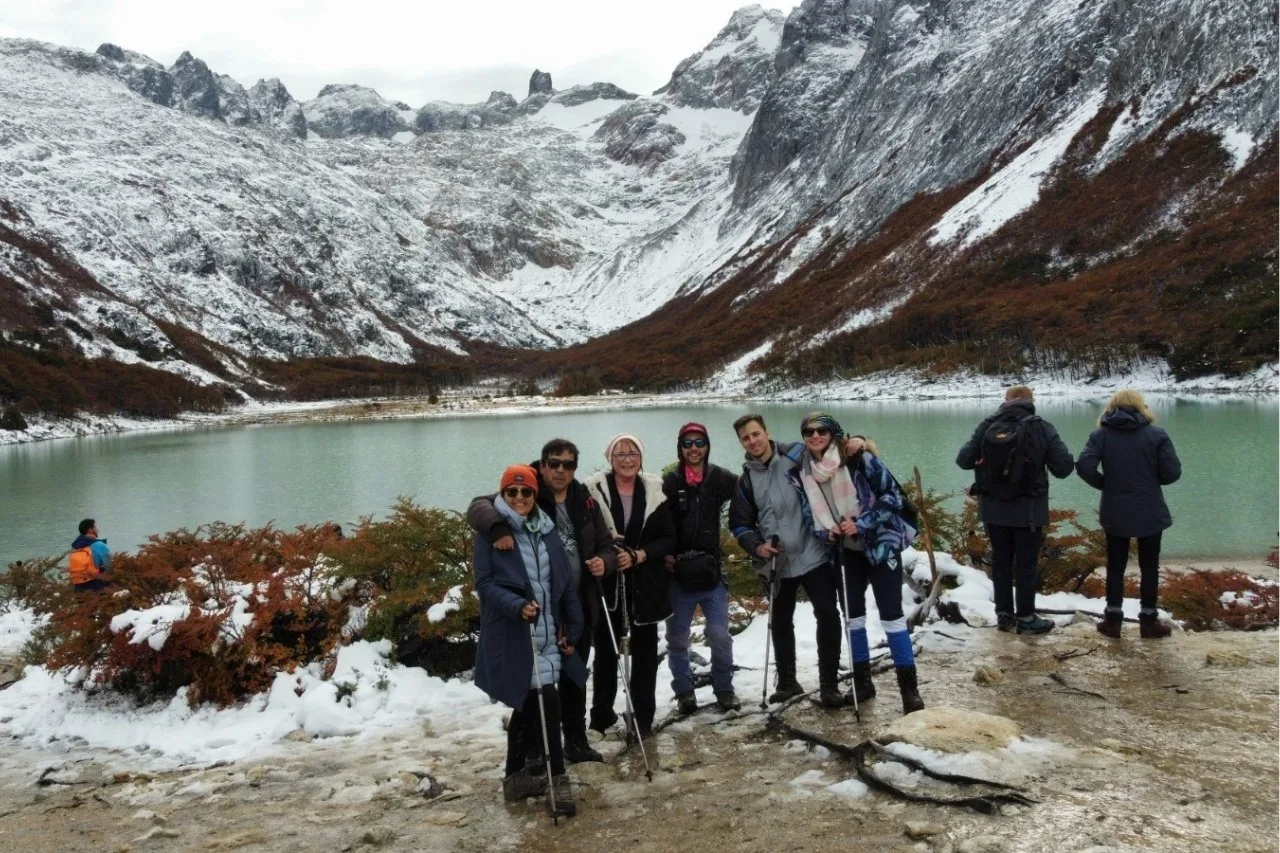 Trekking guiado a Laguna Esmeralda en invierno